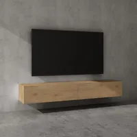 Doporro TV Lowboard hängend Fernsehschrank Wohnzimmer | TV-Schrank hängend
