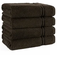 Hammetex Handtuchset 50 x 100 cm braun 4 St.