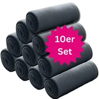 Wometo 10er Vorteilspack Fleecedecke 130x160 cm, oekoTex ca. 400g