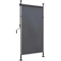Outsunny Senkrechtmarkise 150 x 220-310cm Vertikalmarkise Ausziehbar Klemmmarkise mit