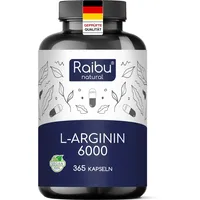 RAIBU L-Arginin Kapseln Hochdosiert 365 St