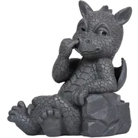 MystiCalls Gartendrache bohrt in der Nase Gartenfigur - Drache,