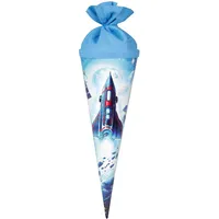 Goldbuch Geschwistertüte Weltraum, Schultüte mit Raumschiff-Motiv, Lackkarton, Geschenkverpackung mit