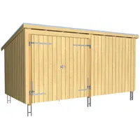 Plus Gartenhaus Nordic Mulit 416 x 208 cm natur