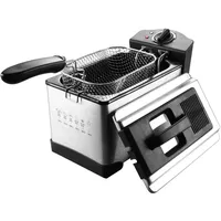 Elta Edelstahl Fritteuse 3 Liter 2000W frittieren Elektro Temperaturkontrolle