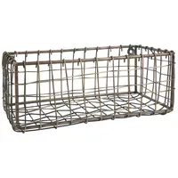 Ib laursen Wandkorb aus Metall antikes Messing, Draht-/Aufbewahrungs-Organizer