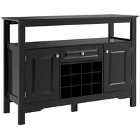 Costway Konsolentisch 116 x 40 x 82 cm Schwarz