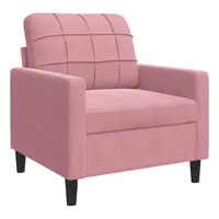VidaXL Sessel Rosa 60 cm Samt