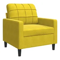 VidaXL Sessel Gelb 60 cm Samt