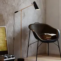 Northern Birdy Stehleuchte 133 E27 Schwarz/Messing