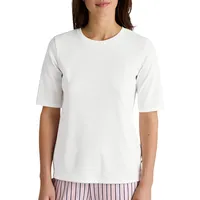 CALIDA Favourites Sleep Cotton Shirt Short-Sleeve Weiß Baumwolle Small