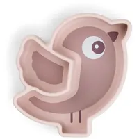 Done by Deer Birdee Teller mit Saugnapf rosa