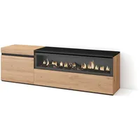 SKRAUT HOME Lowboard, Eiche, Holzwerkstoff, Rechteckig, 150x45x35 cm, Wohnzimmer,