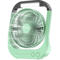 Ccykxa USB-Ventilator, 10000 mAh wiederaufladbarer Akku-Ventilator, 4 Geschwindigkeiten, 8-Zoll-Camping-Ventilator,