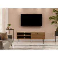 Mendler TV-Rack HWC-N78, Lowboard TV-Schrank, skandinavischer Stil Metall Holz