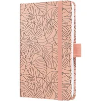 Sigel Wochenkalender Jolie ca. A6, Hardcover, rose, Monstera 2026