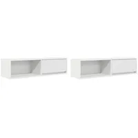 VidaXL TV-Schränke 2 Stk. Weiß 100x31x25,5 cm Holzwerkstoff