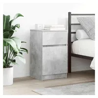 VidaXL Nachttische 2 Stk. Betongrau 39x35x65 cm Holzwerkstoff