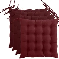Wometo Sitzkissen Rot, Textil, 40x4x40 cm, oekoTex Wohntextilien, Kissen,