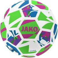 Jako River 350g Leicht-Fußball Kinder 674 weiß/neongrün/pink 350g 4