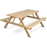Holz4home holz4home® Picknickbank aus Holz I Outdoor Sitzbank mit