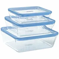 Pyrex Frischhaltedose rechteckig transparent 0,8 l, 1,5 l, 2,6