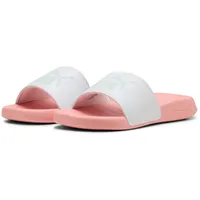 Puma Popcat 20 JR Schiebe-Sandalen, White-Peaceful Blue-PINK Fruit, 37