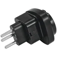 Omnitronic Adapter EU/CH Stecker 10A sw