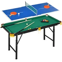 Sportnow Multigame Spieletisch mit Tischtennis Stahl 140 x 63