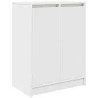 VidaXL Schuhschrank Weiß 57x34x76 cm Holzwerkstoff