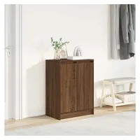 VidaXL Schuhregal Braun Eichen-Optik 57x34x76 cm Holzwerkstoff