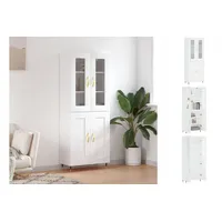 VidaXL Highboard Weiß 69,5x34x180 cm Holzwerkstoff