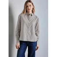 STREET ONE Langarmbluse in muddy brown | Gr.: 44