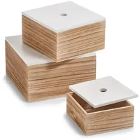 Hti-Living Aufbewahrungsboxen-Set Holz 3-teilig