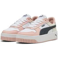 Puma Carina Street Plateau Sneaker Damen 45 white/strong gray/rose