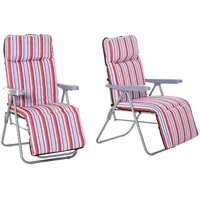 Outsunny klappbar Rot, Kunststoff, 60x102x75 cm
