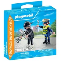 Playmobil Polizei DuoPack Polizist und Einbrecher 71804