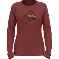 Odlo Ascent Merino 200 Langarm-t-shirt - Spiced Apple /