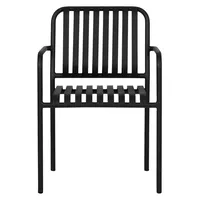 VCM ebuy24 Stella Gartenstuhl Stapelbar Schwarz
