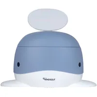 Kindsgut Töpfchen Wal, (1-tlg) blau|weiß