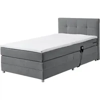Ed exciting design Boxspringbett Toulouse B«, inkl. Motor, grau