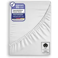 COFI 1453 Jersey Spannbettlaken Spannbetttuch 100% Baumwolle Bettlaken Betttuch