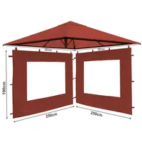 Quick Star Pavillon-Ersatzdach Ersatzdach Pavillon 3x3m Rotorange RAL 2001,
