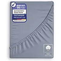 COFI 1453 - Jersey Spannbettlaken Spannbetttuch 100% Baumwolle Bettlaken