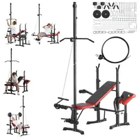 Vevor Hantelbank Sit-Up-Bank Trainingsbank Einstellbar 272kg Ganzkörpertraining