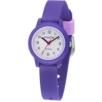 Sinar Quarzuhr, Armbanduhr, Kinderuhr, Mädchenuhr, bis 10bar wasserdicht,Geschenkidee, lila