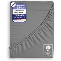 COFI 1453 - Jersey Spannbettlaken Spannbetttuch 100% Baumwolle Bettlaken