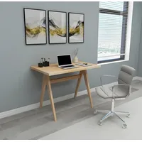Aea Stilvoller Beiger Schreibtisch Moderne Ablagentische Holz Möbel -