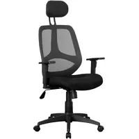 FineBuy Jordan Stoff Schwarz