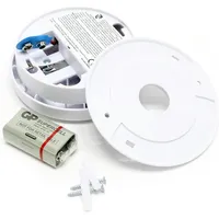 Wiltec 40x Rauchmelder 9V Batterie, 85dB, Brandmelder Rauchwarnmelder EN